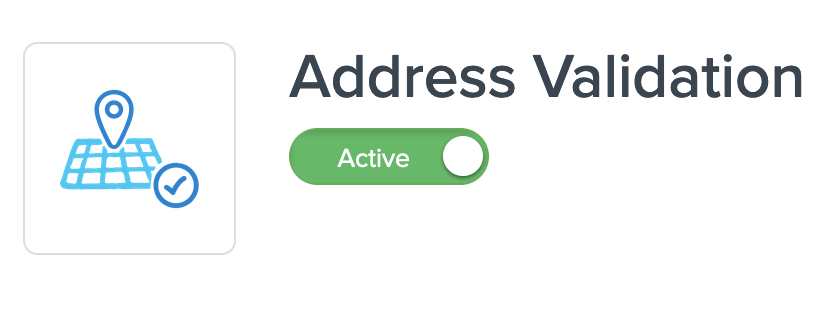 Enable Address Validation from Advanced Features menu