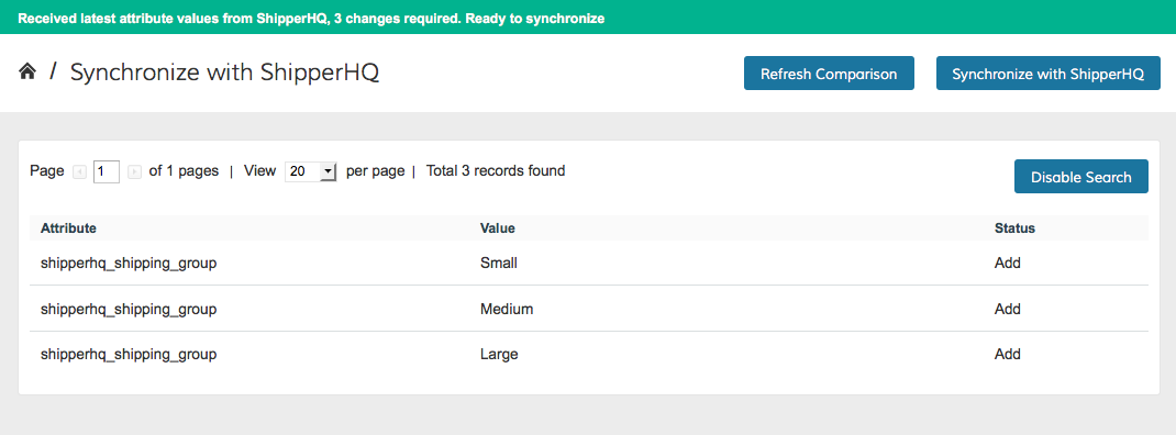 Sync with SHQ
