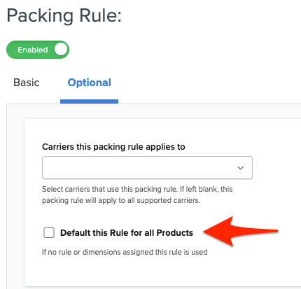 Set Default Rule