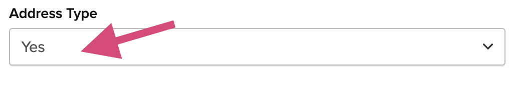 Location to enable Address Type option for shipping rules.