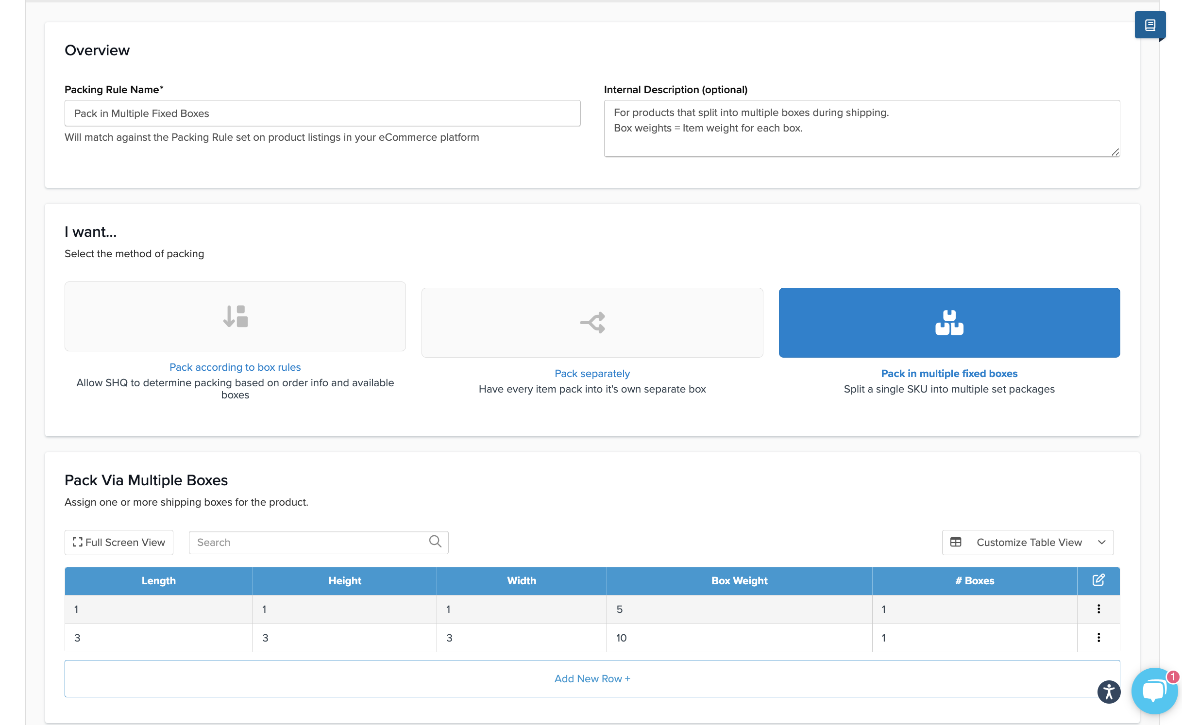 Multiple Box Configuration
