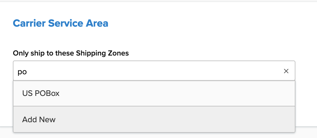 Configuring USPS for PO Boxes only.
