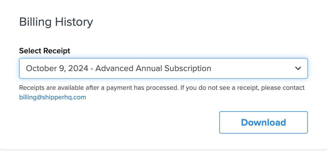 4. The list will default to the current invoice. 