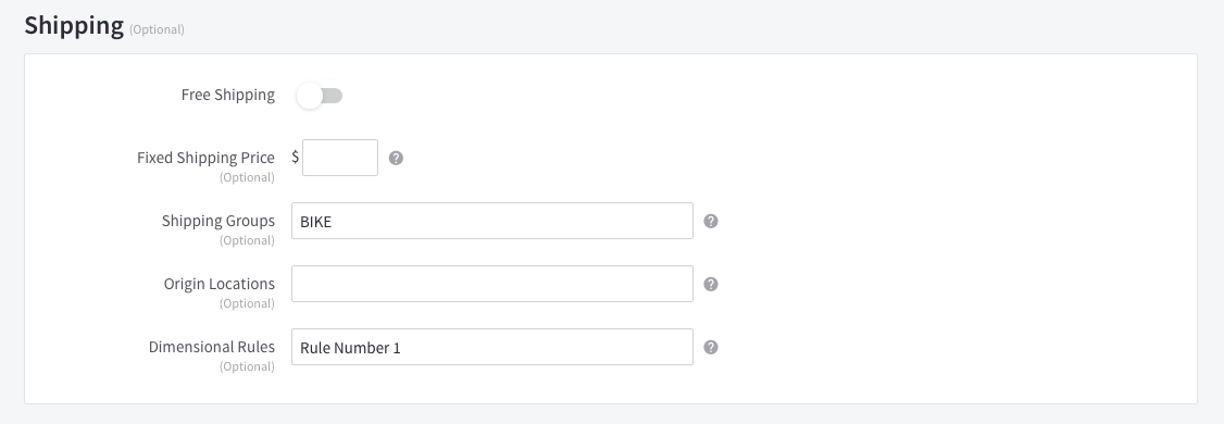 Location to define master packing boxes.