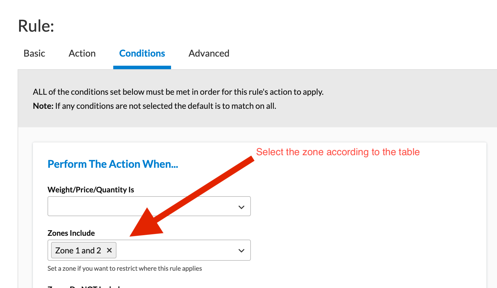 Add Shipping Zone