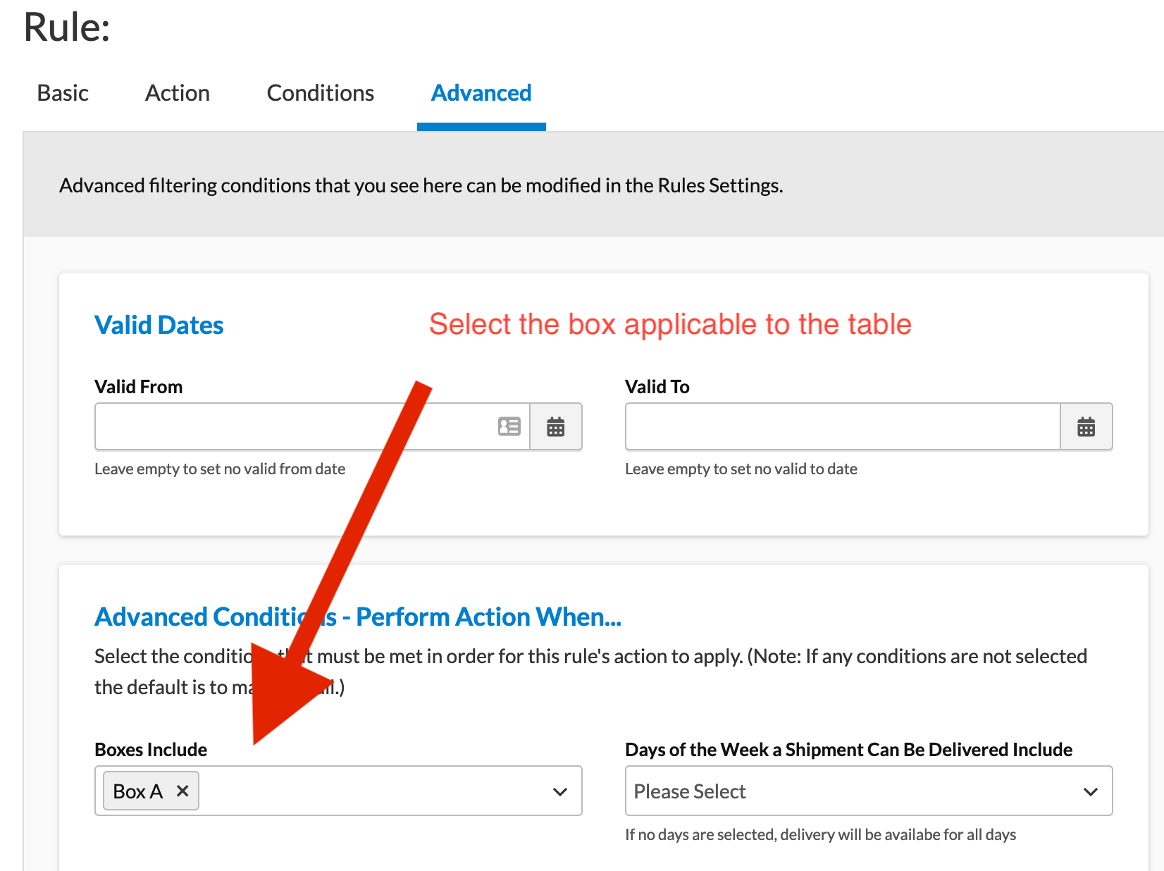Assign a Box
