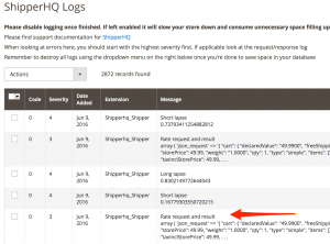 ShipperHQ Log Viewer