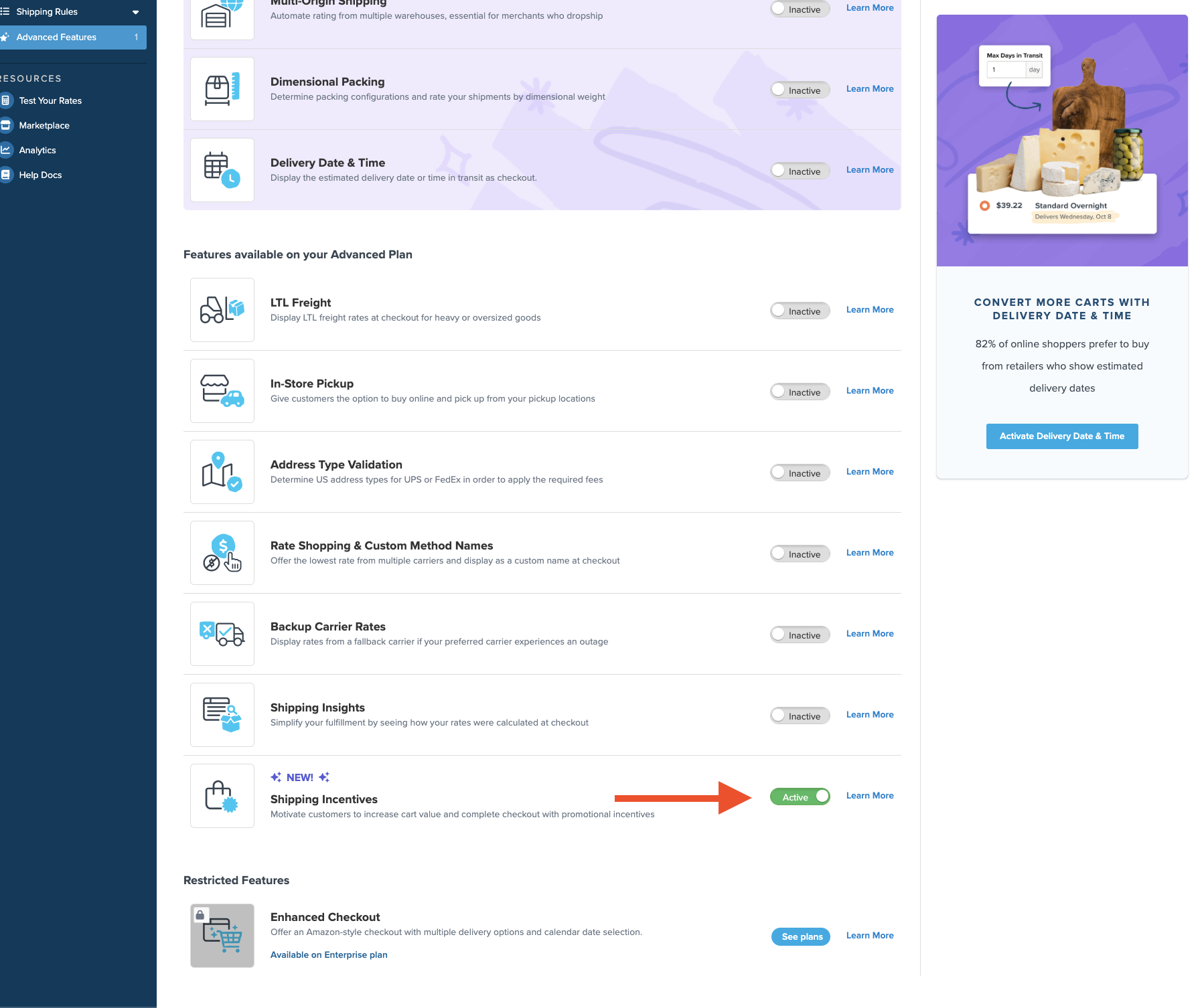 Enable Feature