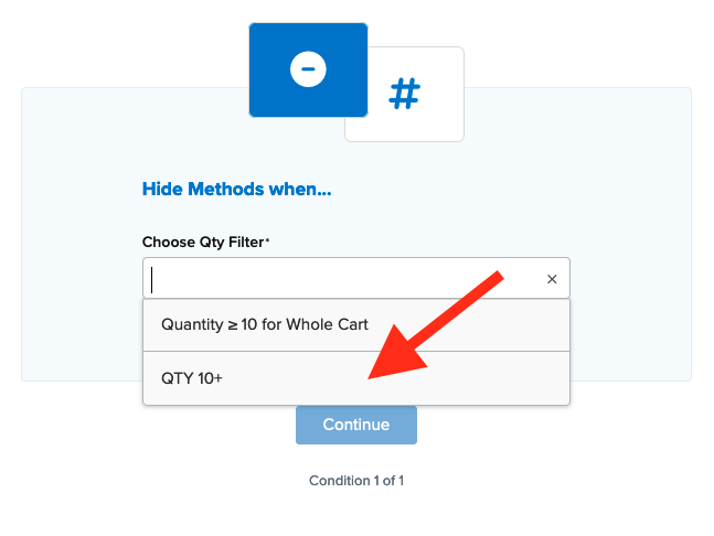 Select an existing filter to apply to the rule.