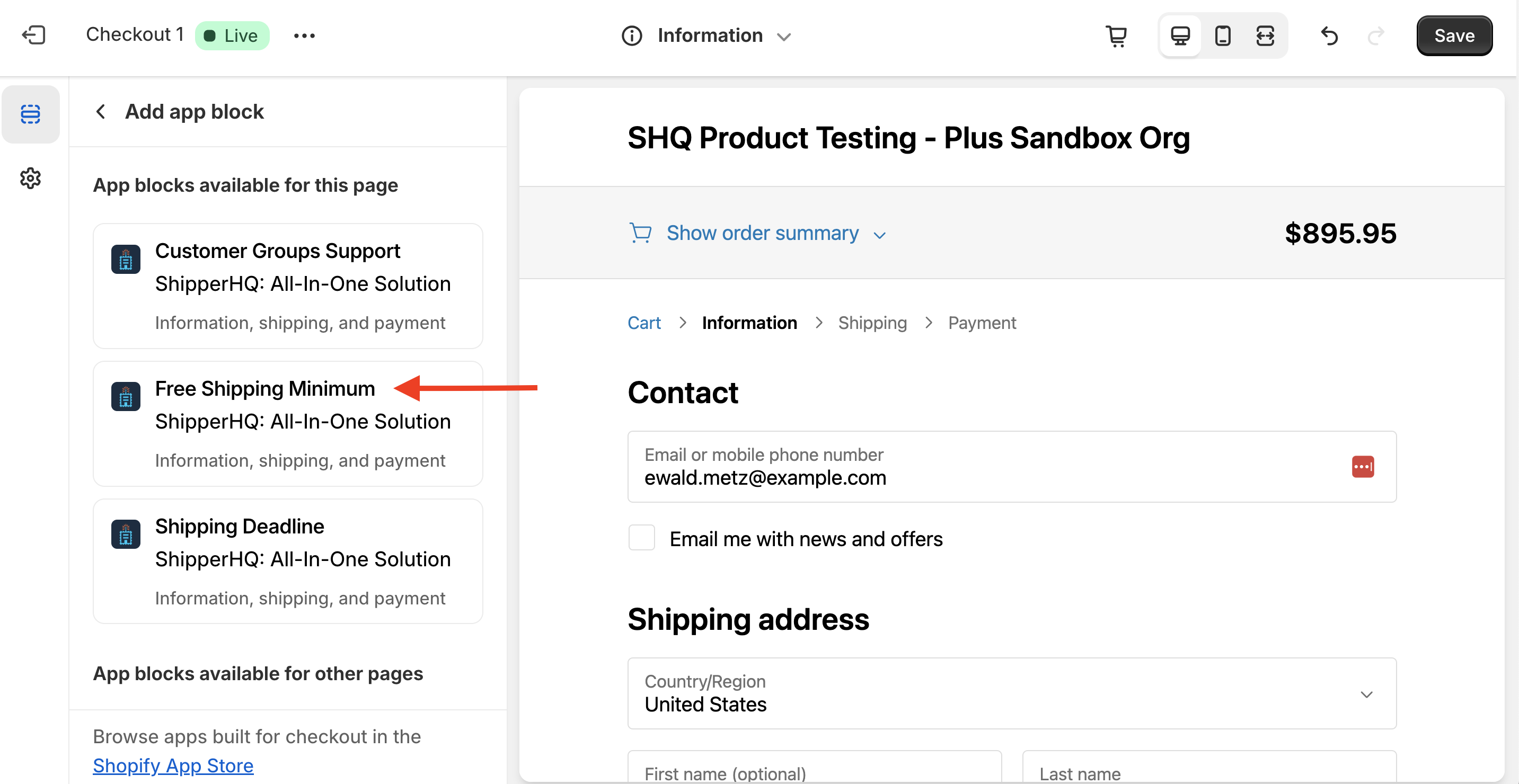 Free Shipping Minimum