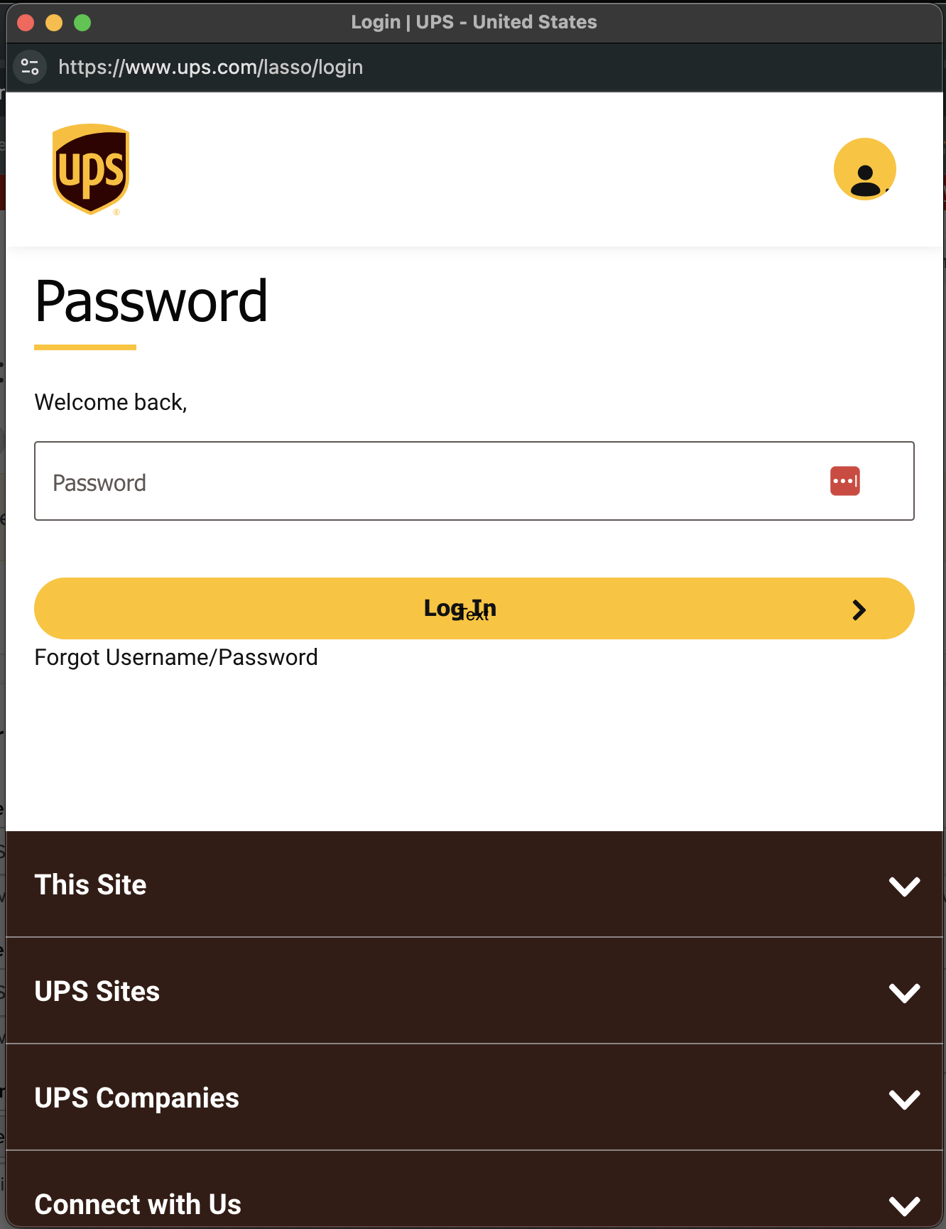 Password Entry