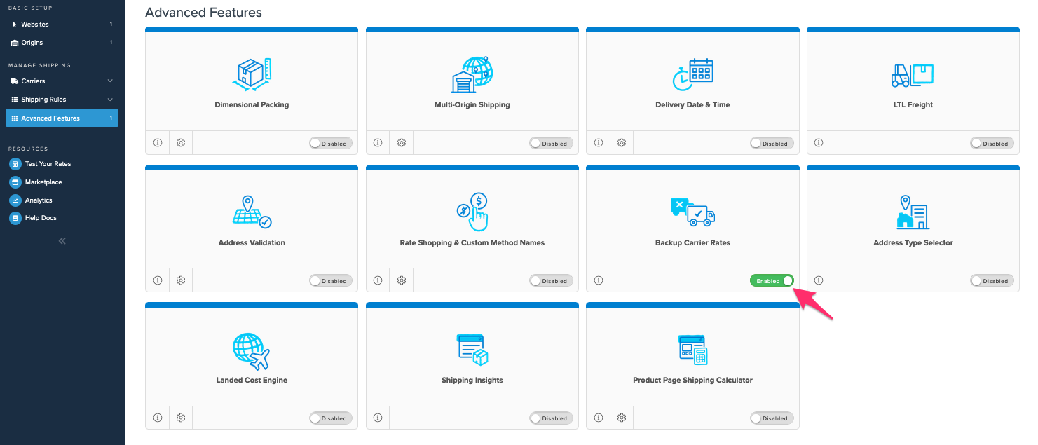 ShipperHQ Advanced Features Page