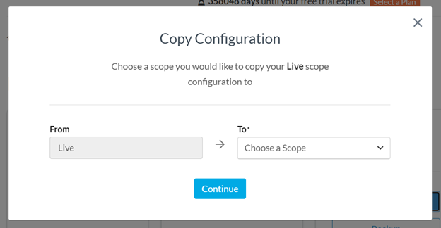 Example showing how to copy the configuration of a scope.