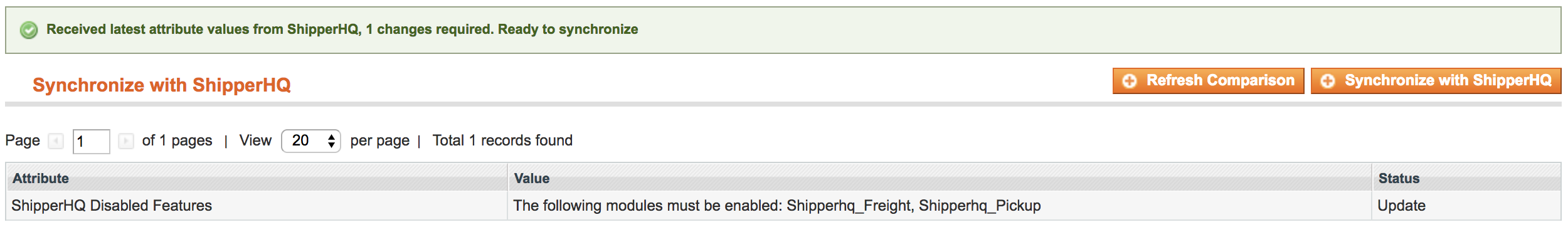 Enabling modules.