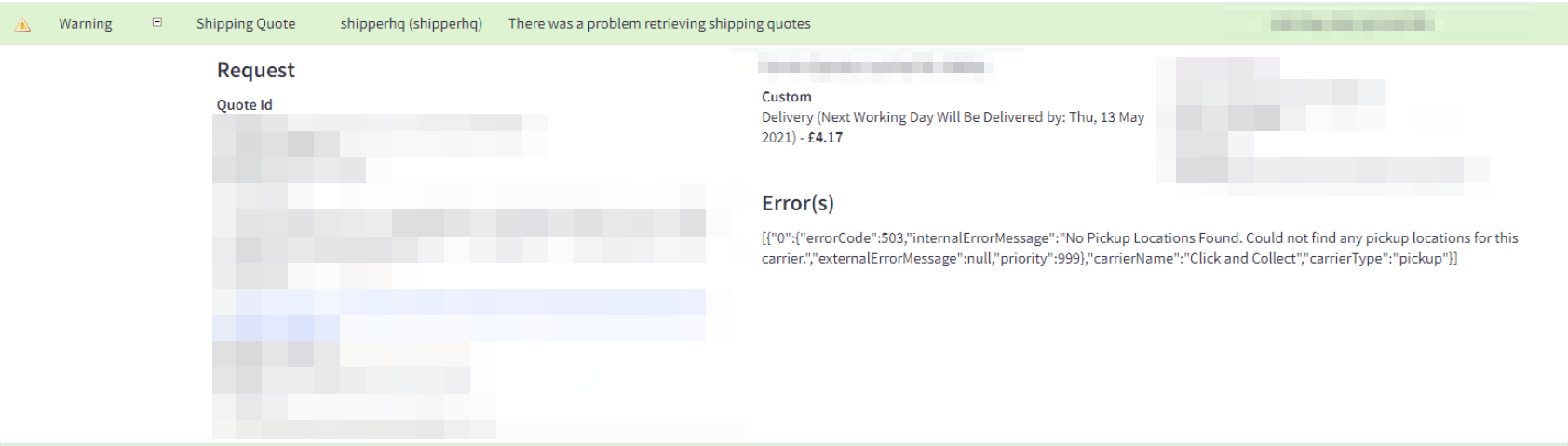 Sample example showing error messages.